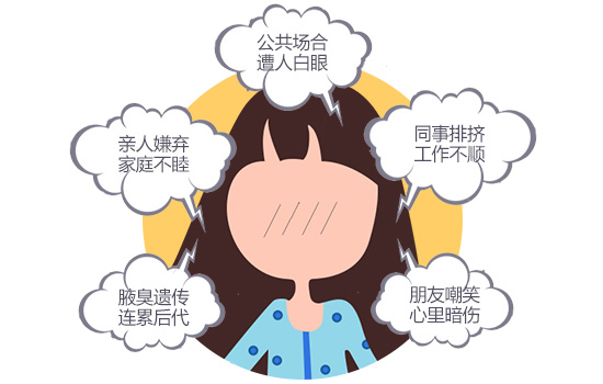 腋臭的危害