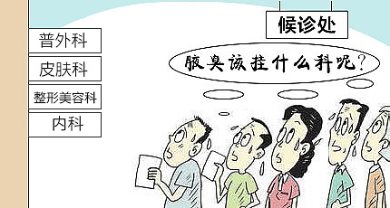 腋臭挂什么科